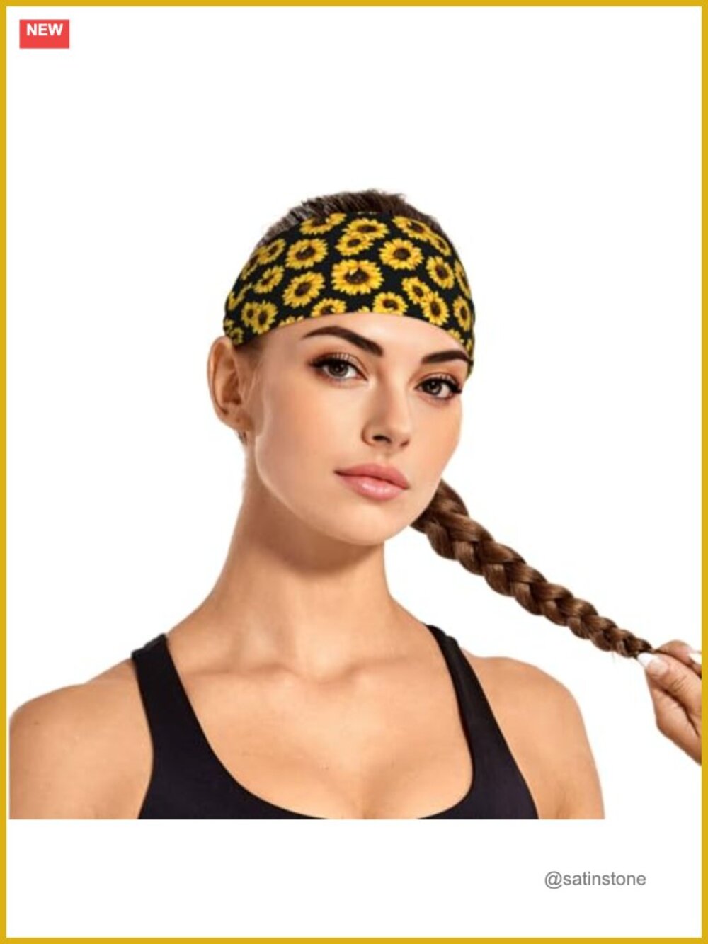 Polyester Spandex Sport Headband Sweatband for Workout Running